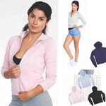 American Apparel California Fleece Zipped Hoodies For Women