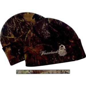 Camouflage Knit Caps, Custom Imprinted With Your Logo!