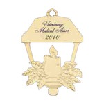 Custom Printed Candle Shaped Ornaments