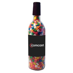 Candy Filled Wine Bottles, Custom Printed With Your Logo!