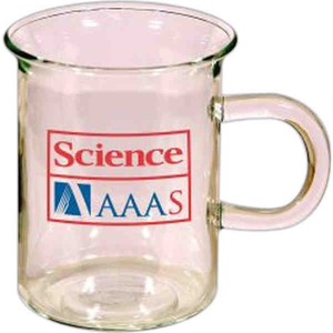 Cappucino Lab Glass Mugs, Custom Imprinted With Your Logo!