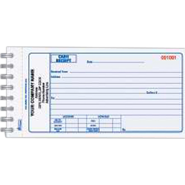 Three Part Cash Receipt Books, Customized With Your Logo!