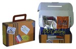 Custom Printed Cardboard Suitcase Boxes!