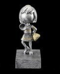 Cheerleader Bobble Heads, Custom Printed With Your Logo!
