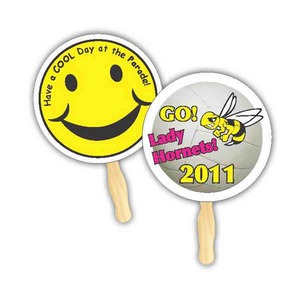 Circle Shaped Fans, Personalized With Your Logo!
