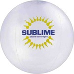 Custom Designed Clear Color Translucent Beach Balls!
