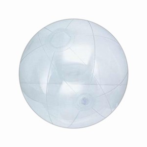 Clear Color Translucent Beach Balls, Custom Designed With Your Logo!