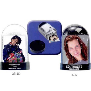 Clear Front Photo Snow Globes, Custom Imprinted With Your Logo!