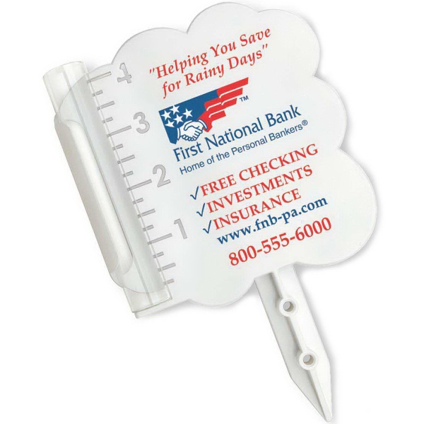 Custom Printed Cloud Rain Gauges