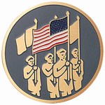 Custom Engraved Color Guard Male Emblems and Seals!