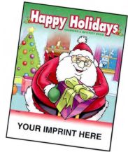 Holiday Themed Coloring Books, Custom Printed With Your Logo!