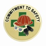 Custom Engraved Commitment to Safety Emblems and Seals!