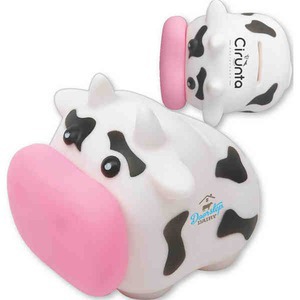 Cow Shaped Savings Banks, Custom Printed With Your Logo!