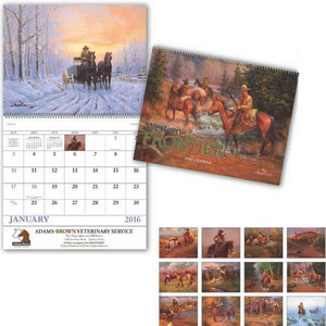 Cowboy Themed Calendars, Customized With Your Logo!