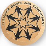 Custom Engraved Customer Service Emblems and Seals!