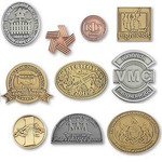 Custom Printed Die Struck Antique Lapel Pins!