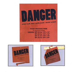 Danger Flags, Custom Made With Your Logo!