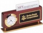 Custom Imprinted Rosewood Piano Desk Nameplate Holders!