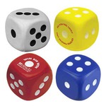 Custom Printed Dice Shaped Stress Relievers!