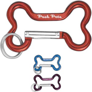 Dog Bone Carabiners, Custom Imprinted With Your Logo!