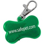Custom Printed Dog Bone Shaped Pet Collar Reflectors!