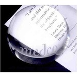 Custom Imprinted Dome Lead Crystal Paperweights!