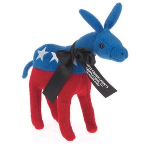 Democratic Campaign Donkey Stuffed Animal, Custom Imprinted With Your Logo!