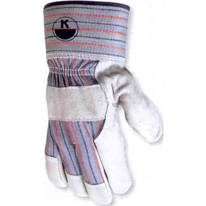 Economy Grade Cowhide Leather Palm Gloves, Personalized With Your Logo!