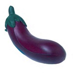 Custom Printed Eggplant Stress Relievers!