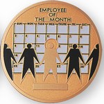 Custom Engraved Employee of the Month Emblems and Seals!