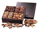 Custom Imprinted Faux Leather Gift Box Food Gift Sets!