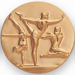 Custom Engraved Female Gymnastics Emblems and Seals!