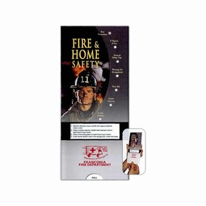 Fire Prevention Slide Cards, Custom Imprinted With Your Logo!