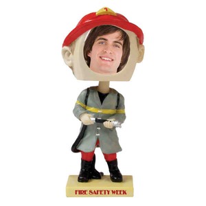 Fireman Bobble Head Picture Frames, Custom Imprinted With Your Logo!