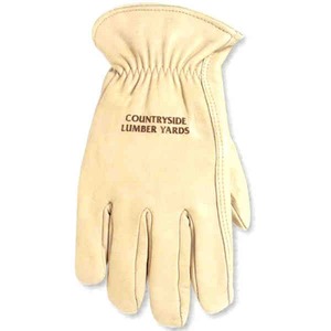 Fleece Lined Cowhide Gloves, Custom Printed With Your Logo!
