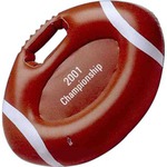 Custom Printed Football Shaped Inflatable Cushions!