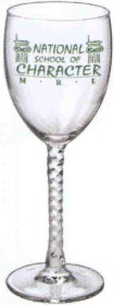 Twisted Wine Glasses, Customized With Your Logo!