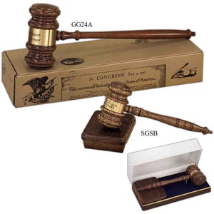 Decorator And Speaker Gavels, Custom Printed With Your Logo!