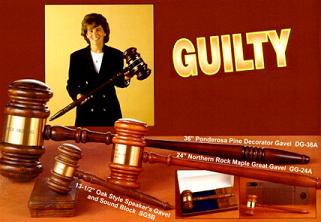 Giant Gavels, Custom Imprinted With Your Logo!