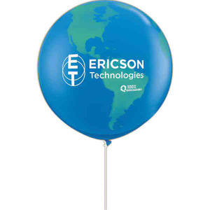 Globe Balloons, Custom Printed With Your Logo!