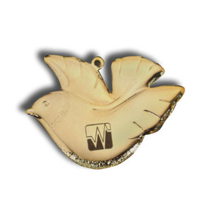 Gold Bird Ornaments, Custom Made With Your Logo!
