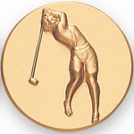 Custom Engraved Golf Female Emblems and Seals!