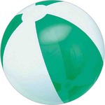 Custom Made Green and White Alternating Color Translucent Beach Balls!