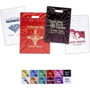 Green Environmentally Friendly Plastic Bags, Custom Designed With Your Logo!