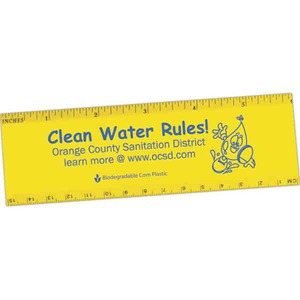 Green Environmentally Friendly Rulers, Custom Made With Your Logo!