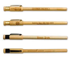 Environmentally Friendly Wood Based Pens, Custom Printed With Your Logo!