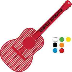 Guitar Shaped Fly Swatters, Custom Decorated With Your Logo!