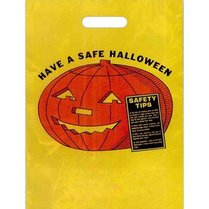 Halloween Holiday Plastic Bags, Custom Printed With Your Logo!