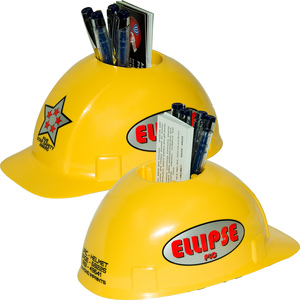 Hard Hat Paper Clip Caddys, Custom Imprinted With Your Logo!