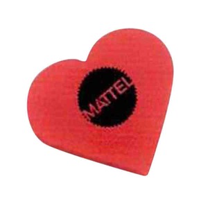Custom Printed Heart Shaped Erasers